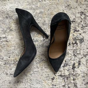 Malene Birger Black Suede Heels Pointed Toe Pumps